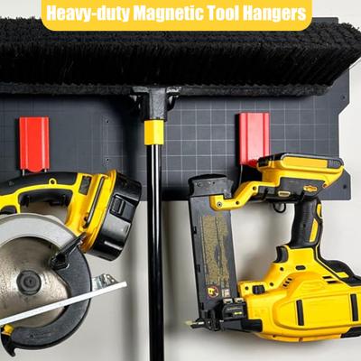 Storage Hook Garage Tool Holder 25lb Load-capacity Easy To Install Heavy Duty Magnetic Hooks Tool Organization Solution