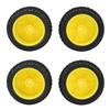 4pcs RC Rubber Tires High Abrasion Resistance Strong Grip Flexible RC Wheel Tires for 110 Off Road