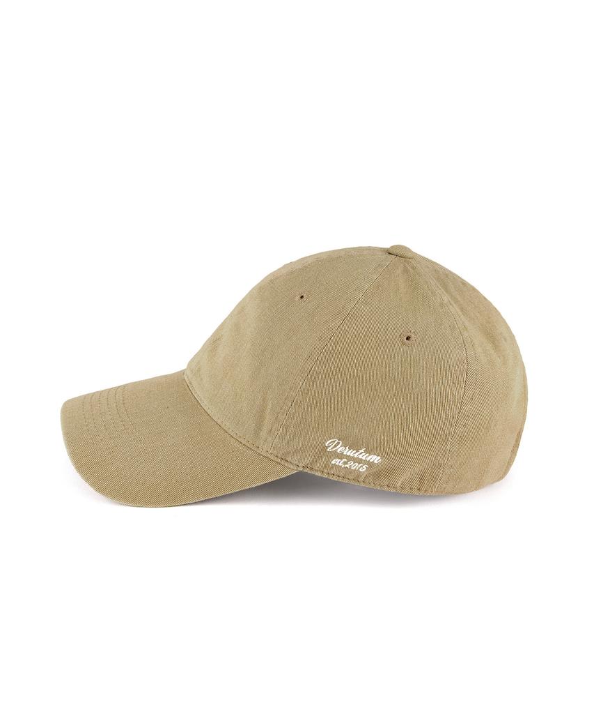 VERUTUM Side Logo Bio-Washed Cap Beige