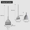 Marna Broom and Dustpan Set (Freestanding/Web-Exclusive Color) (Indoor/Outdoor/Balcony/Entryway Cleaning) for Clean Living, Gray, R452GY