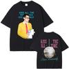 Küss Mich Immer Disco Gelegentlich Grafik T-Shirt Herren Damen Mode Hip Hop Übergroße T-Shirts Herren Freizeit Baumwoll-T-Shirts