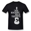 This Machine Kills Fascists Klassiek Print T-shirt Gitaarplectrums Valentijns Cadeau Voor Je Liefde Voor Unisex Mode Streetwear