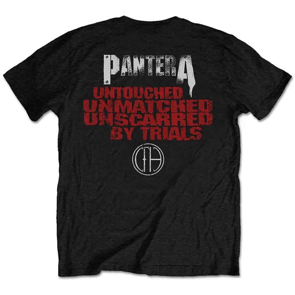 Pantera T Shirt Horned Skull Stencil Unscarred Band Logo new Official Mens Black XL