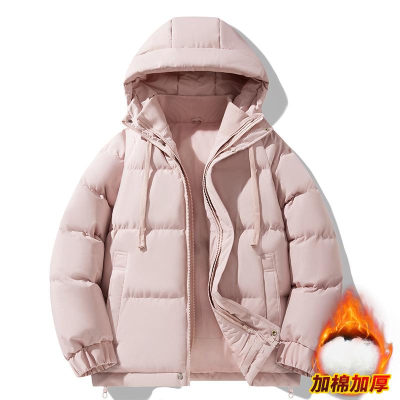 2025 Couple Hooded Padded Clothes Unisex Winter Loose Cotton Jackets Winter Jackets Padded Jackets Cotton Jackets