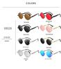 Retro Punk Cross-Mirror Sunglasses: Stylish Hip-Hop Eyewear for Men and Women