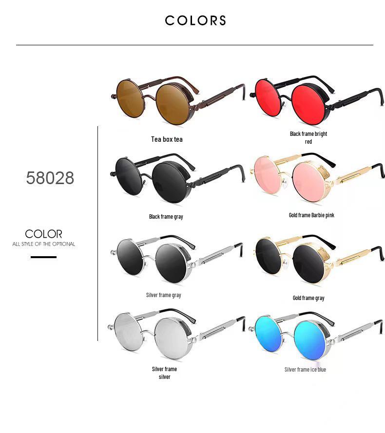 Retro Punk Cross-Mirror Sunglasses: Stylish Hip-Hop Eyewear for Men and Women