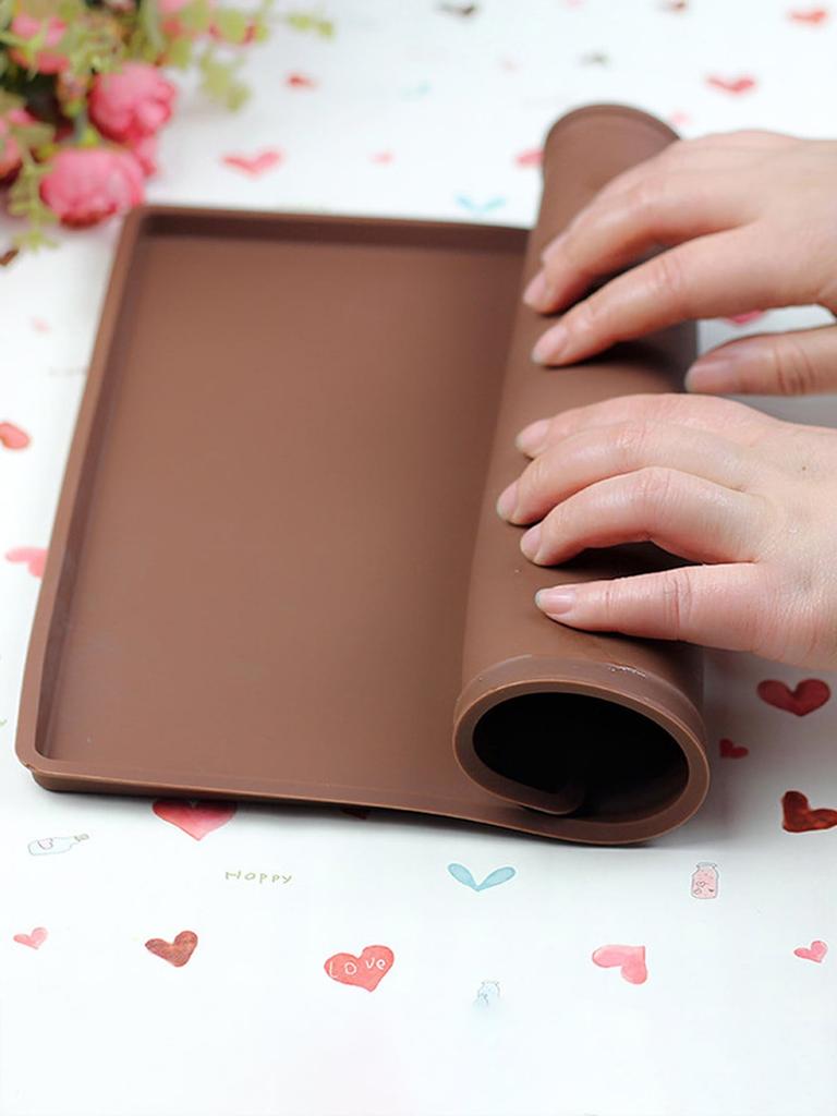 1PC  Multifunctional Silicone Cake Roll Mat Bakeware Tray Pan Painted Pad Pastry Swiss Roll Baking Mold Tool for Kitchen