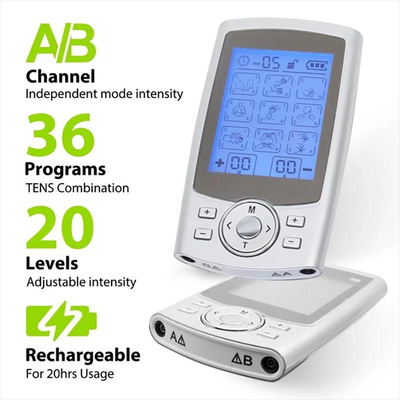 36 Modes Modes Muscle Massager Adjustable Mode TENS EMS Body Physiotherapy Therapy Massager  Slimming Machine Muscle Stimulator