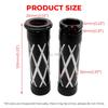 Motorcycle CNC Aluminum Handlebar Grips 1" 25mm Rubber Hand Grips 1Pair Fit For Harley 2002-2017 VRSC 1996-Later XL 2008-2013 XR