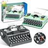 HUIQIBAO Simulation Retro Typewriter Micro Building Blocks Mini MOC Bricks Model Constrution Children Toys for Kids Aldult