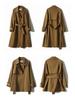 Women's 2025 Spring/Autumn Fashion Mid-Length Windbreaker Coat