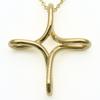 Used TIFFANY&Co. Necklace Infinity cross K18 yellow gold 4.6g Yellow Gold