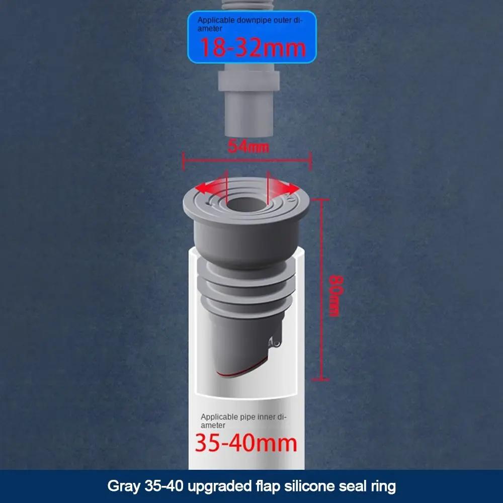 Bathroom Accessories Colander Seal Stopper Sewer Shower Drainer Pipe Sealing Ring Water Pipe Plug Floor Drain Drain Cover