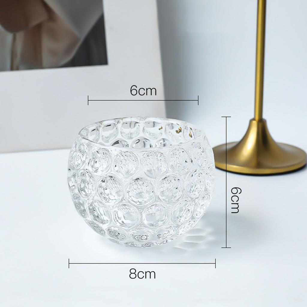 Nordic Glass Candle Holders Decorative Pillar Candle Stands for Birthday Wedding Parties Dinner Table Centerpiece Ornament