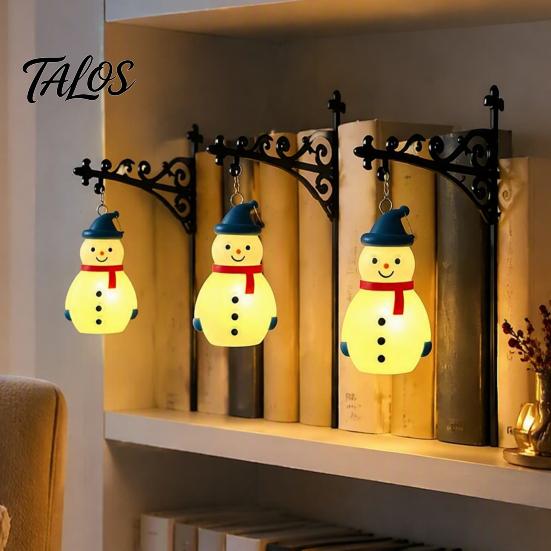 Seasonal Soft Furnishings Ghost LED Bookshelf Lamp with Pumpkin Bat Hanging Charms, Halloween Ambient Light for Bookshelves Bookend Night Light,