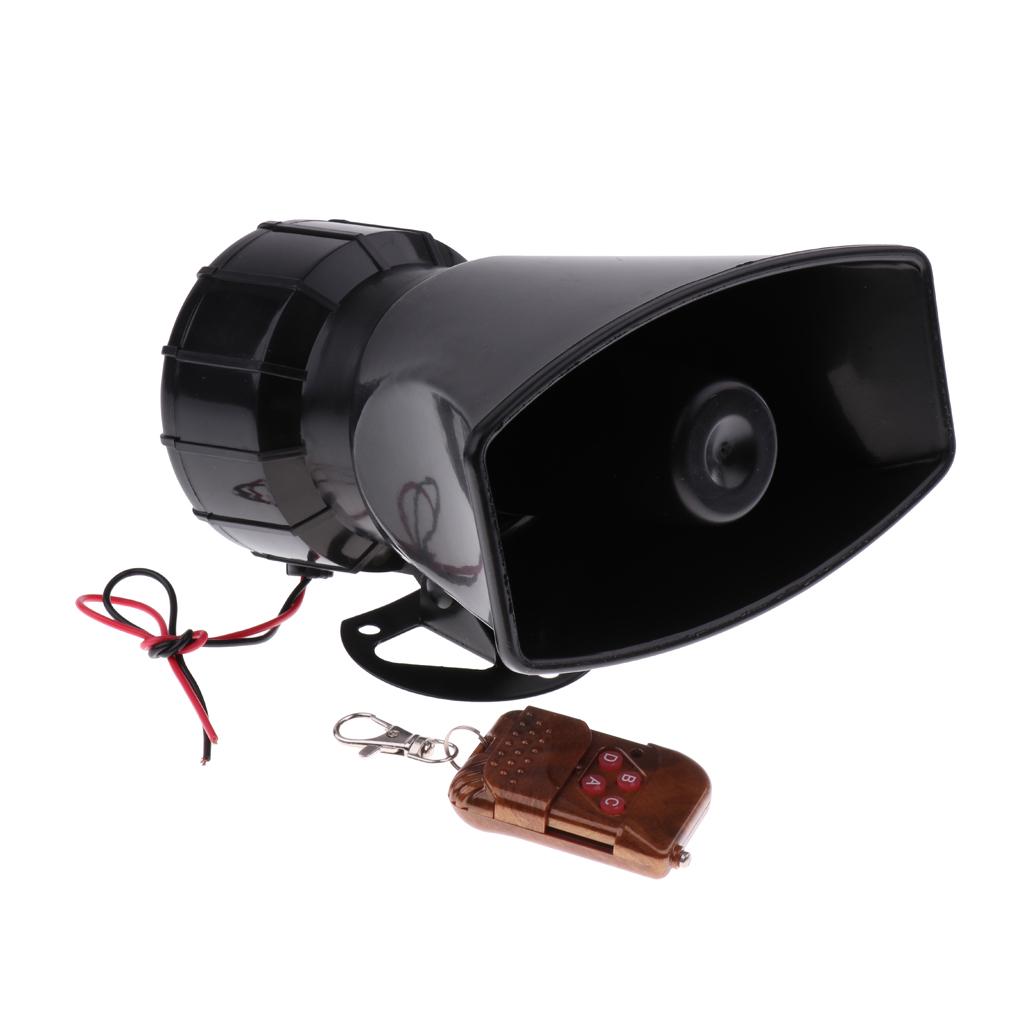 Buy 7 Tone Wireless Remote Control Alarm Horn for 12V Universal Car