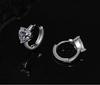 S925 Silver Heart-Shaped Moissanite Earrings - Simple, Elegant, Light Luxury Jewelry