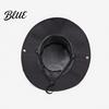Unisex Foldable Summer Hat Wide Brim Bucket Hat  UV Protection Sun Waterproof Quick Dry Fishing Adjustable Windproof Cap with Wind Lanyard &
