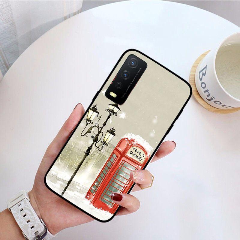 London Bus funda Handyhülle Für vivo Y31 Y30 Y33S Y11S Y12S Y17 Y20 Y20S Y21 Y21S Y1S Y53S Y15 Y19 Y91C V23 5G Hüllen coque