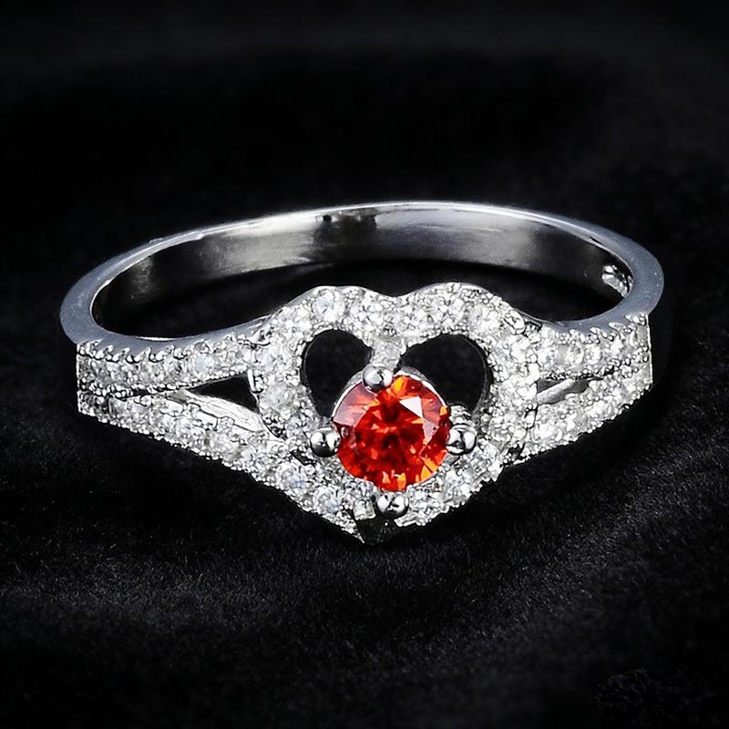925 Silver Women's Wedding Engagement Ring with AAAA CZ Promise Gift 20 Styles