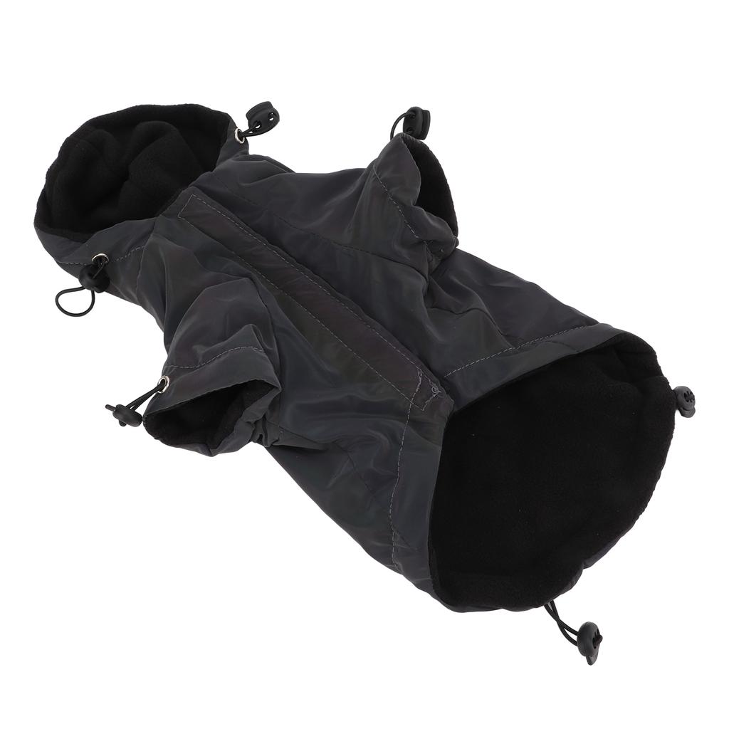 Reflective Dog Coat Adjustable Windproof Dog Cold Weather Coat for Small and Medium Dogs