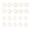 100 Pcs Paper Clips Portable Small Anti Slip Cute Star Moon Shape Electroplating Gold Metal Office F