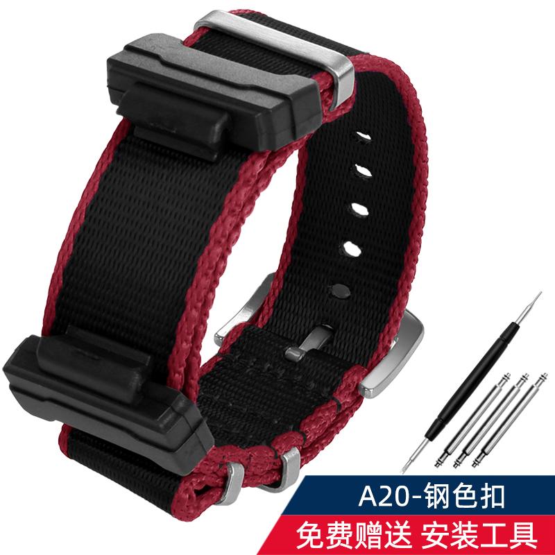 16mm Adapter+ Conversion Nylon Strap For Casio Gshock GA120 GA100 5600 GWM5610 DW6600 Watchband Accessories