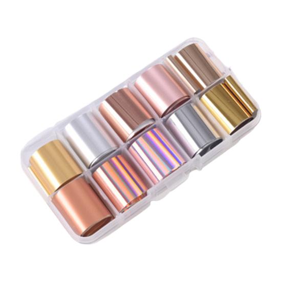 

1 коробка долговечная наклейка для переноса ногтей яркий цвет практичный красочный художественный дизайн маникюра D