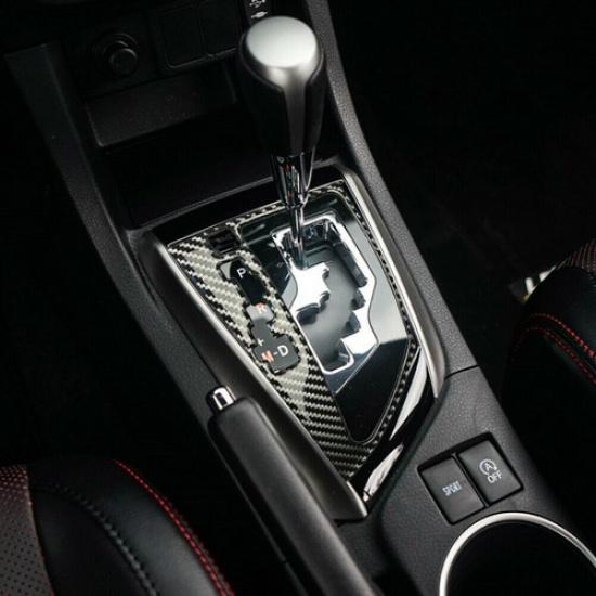 Carbon Fiber Gear Shift Panel Cover Trim For Toyota Corolla Levin 2014-2018