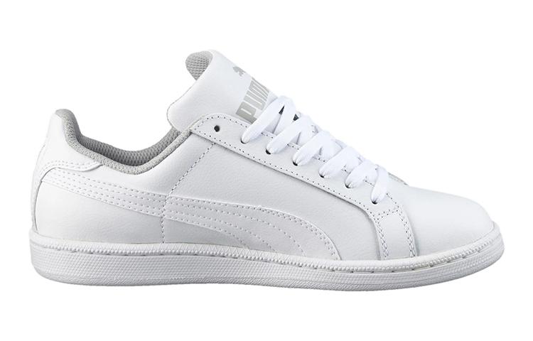 Puma Smash Collection Low Top Skateboard Shoes White Teenagers 360162-04