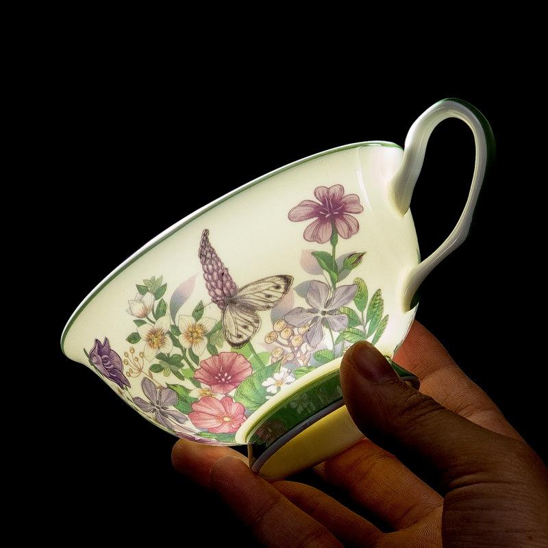 Bone China Coffee Cup Set Afternoon Tea Set High-End Exquisite Ceramic British Black Tea Cup And Saucer Set Household Women