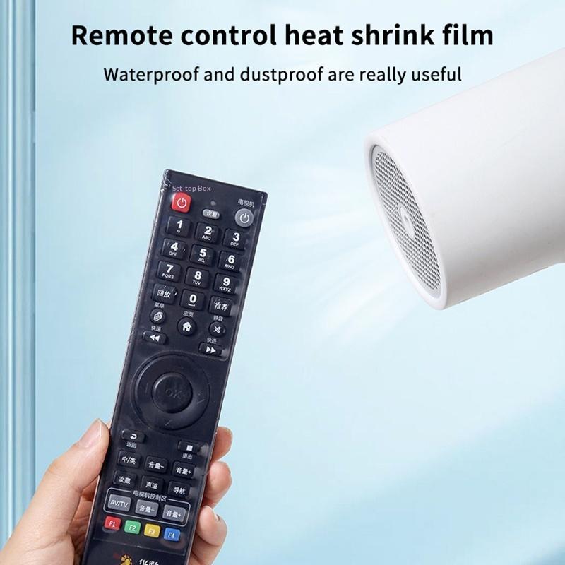 10-60 Peças Saco Transparente de Filme Termoencolhível Capa Protetora Anti-Poeira Para Controle Remoto de TV Ar Condicionado Plástico Termoencolhível