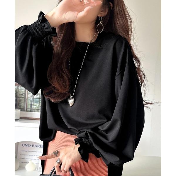 

Spring and Autumn Winter Long Sleeved Bottom Shirt Top Chiffon Shirt for Women 2XL чорний