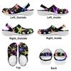 White EVA Clogs with Cosmic Snake Print, Lightweight Slip On Garden Shoes, Breathable Beach Sandals, Indoor Outdoor Slippers for Men Women