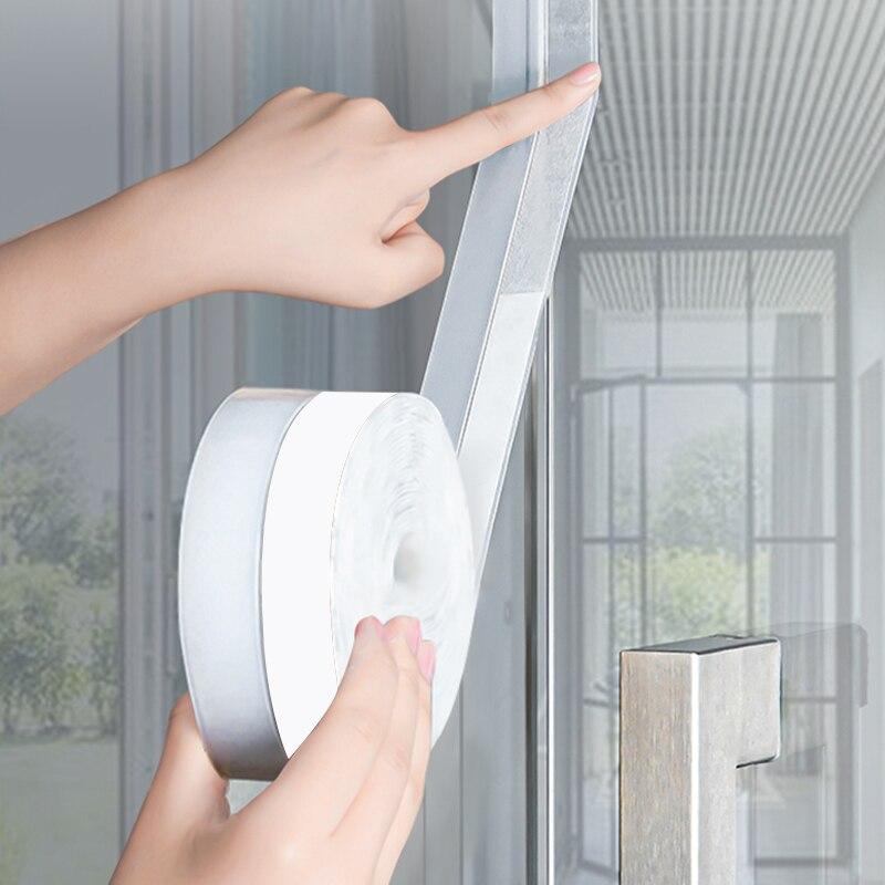 

Самоклеящаяся уплотнительная лента для дверей и окон 25ммx5м Ветрозащитная паста для низа двери Изоляция окон Звукоизоляция стеклянной двери