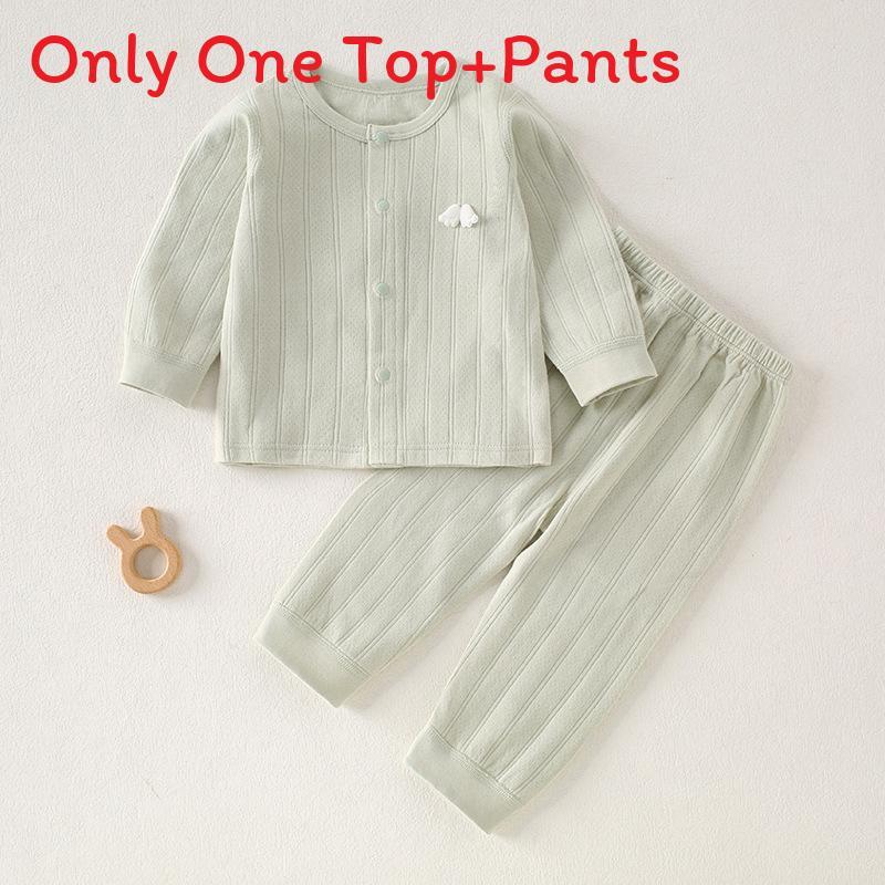 Baby Cotton Autumn Long Sleeve And Pants Set With Antibacterial Fabric For Toddler Warmth