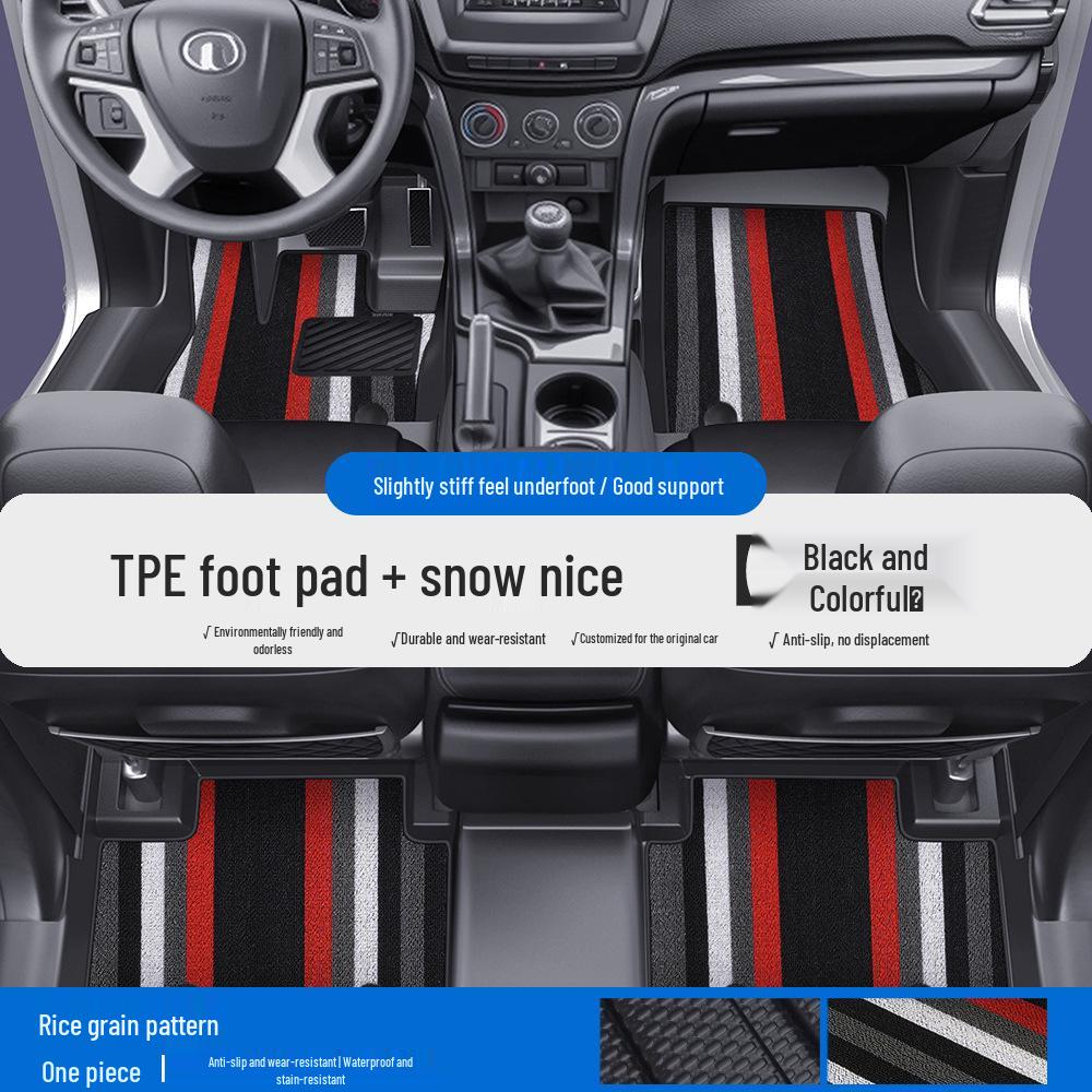 Great Wall Pao Series TPE Car Floor Mats & Door Sill Covers: Full Coverage for Fengjun 5/6/7, King Kong Pao, Shan Hai Pao, Xuanli Models