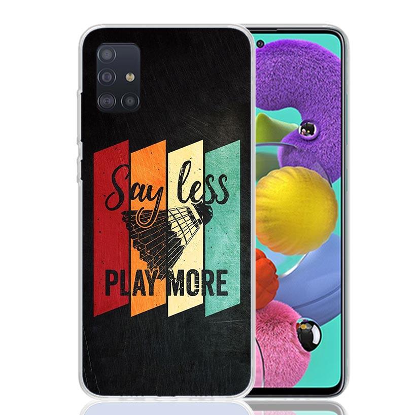 Badminton Sport Phone Case For Samsung Galaxy A52 A32 A22 A12 A02S A50S A30S A51 A31 AA71 Note 20 Ultra 10 S10 Plus Galaxy A52 A