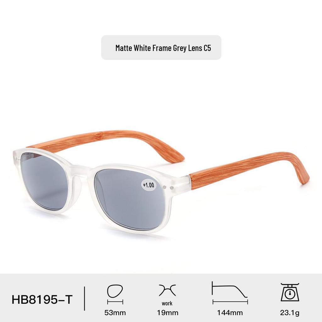 B8195-T Unisex Fashion Sunglasses & Reading Glasses with Anti-UV and Spring Hinge.