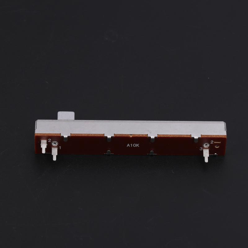 88Mm 3-Pin Single Potentiometer A10K B10K Straight Slide Potentiometer Mono Channel Mixer Fader Stroke 6Mm