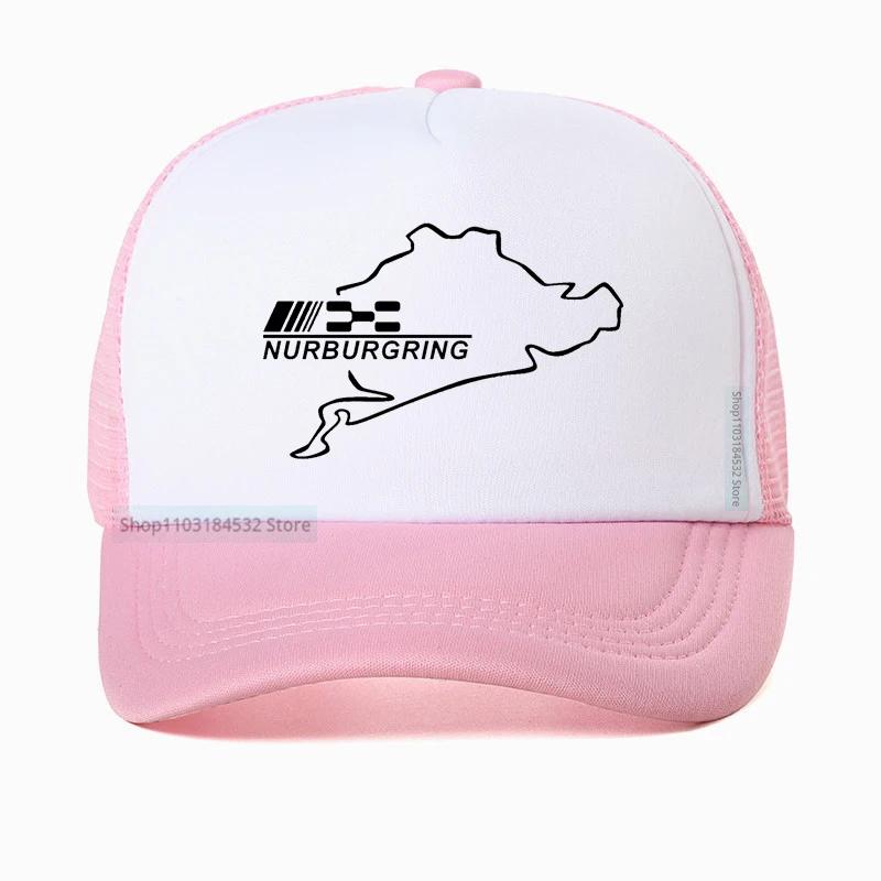 Stile Auto Corsa Strada Corsa Nurburgring cappello per Unisex Cappellino da Baseball da Corsa cool Rete Traspirante Cappellini Trucker Casquette Gorras