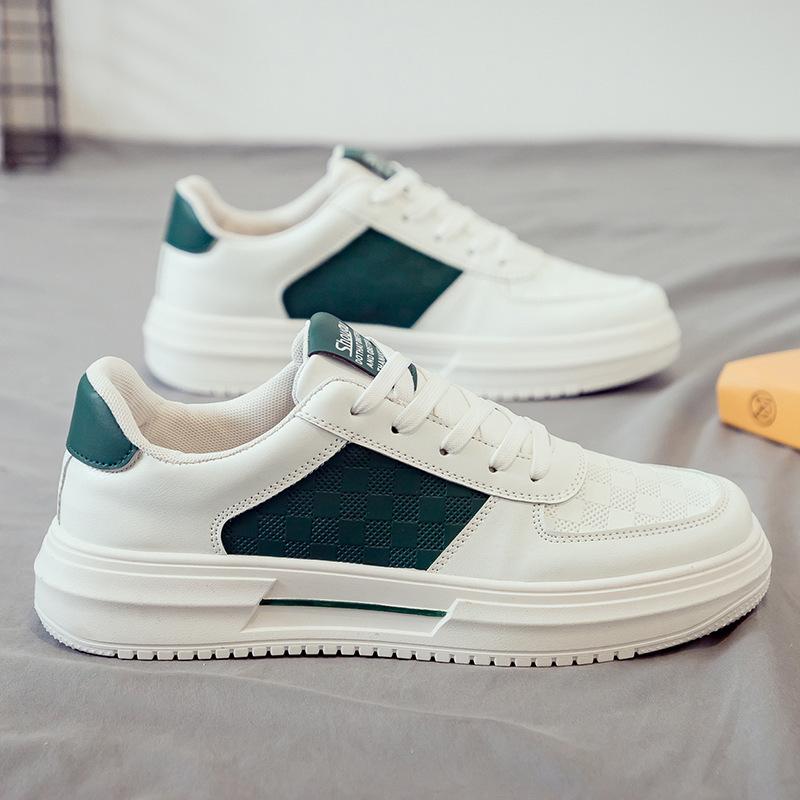 Little white shoes men's 2024 summer new men's shoes Internet celebrity explosion comfortable casual versatile sports leather flat baseplate shoes