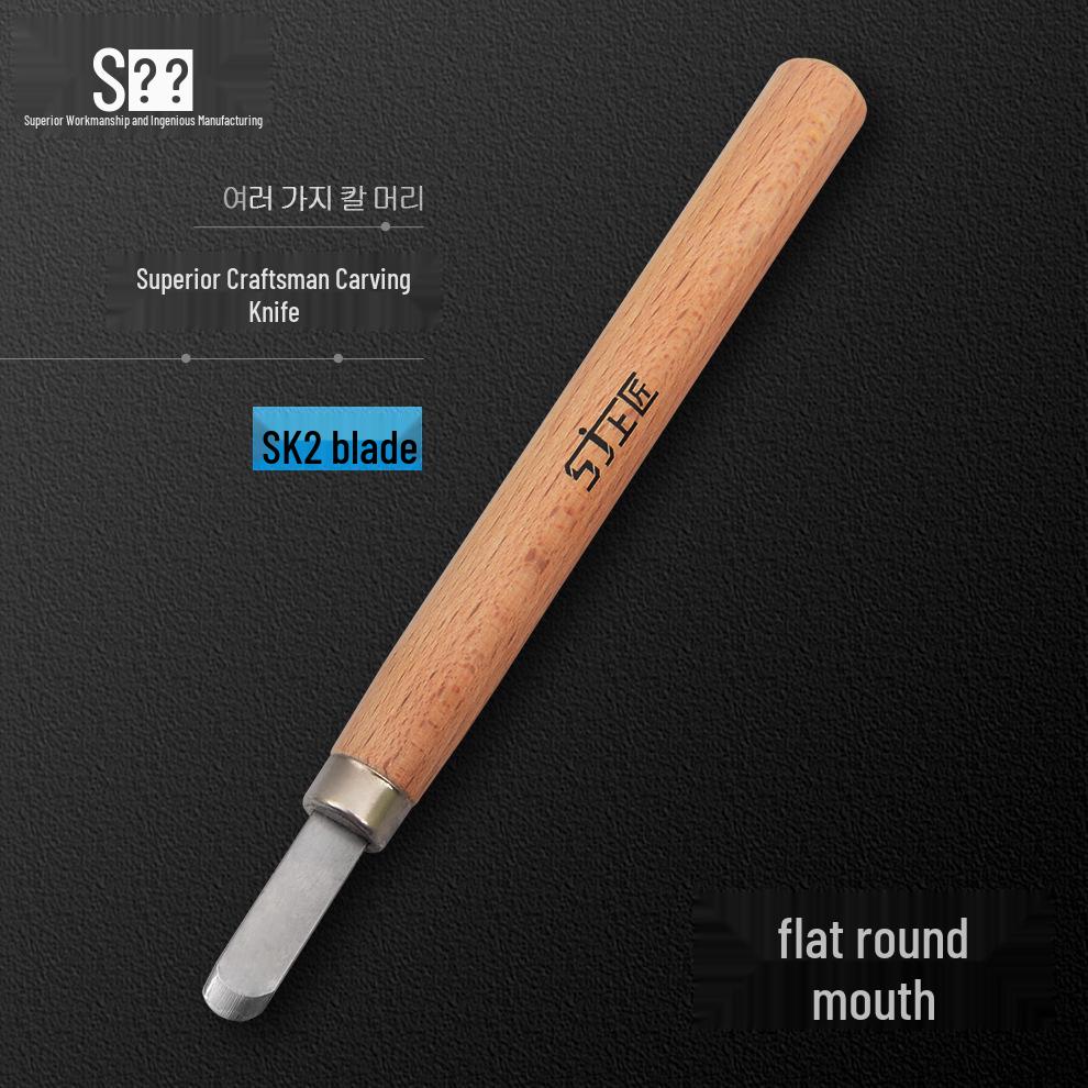 Superior Craftsman Carving Knife Set: Curved, Flat, Round, Triangular, Needle Knives for Handmade Rubber Stamp Crafting