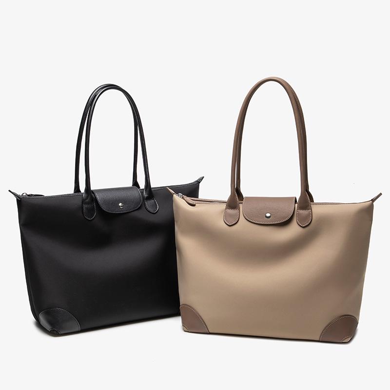 Dam 2024 Höst/Vinter Stor Canvas Tote Bag - Pendlar- & Rese Enkel Axelväska