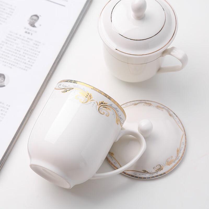 MOLUONA Ceramic Tea Cup with Lid