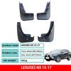 Lexus NX Mudguards (2015-2025 Models) - Custom Accessories