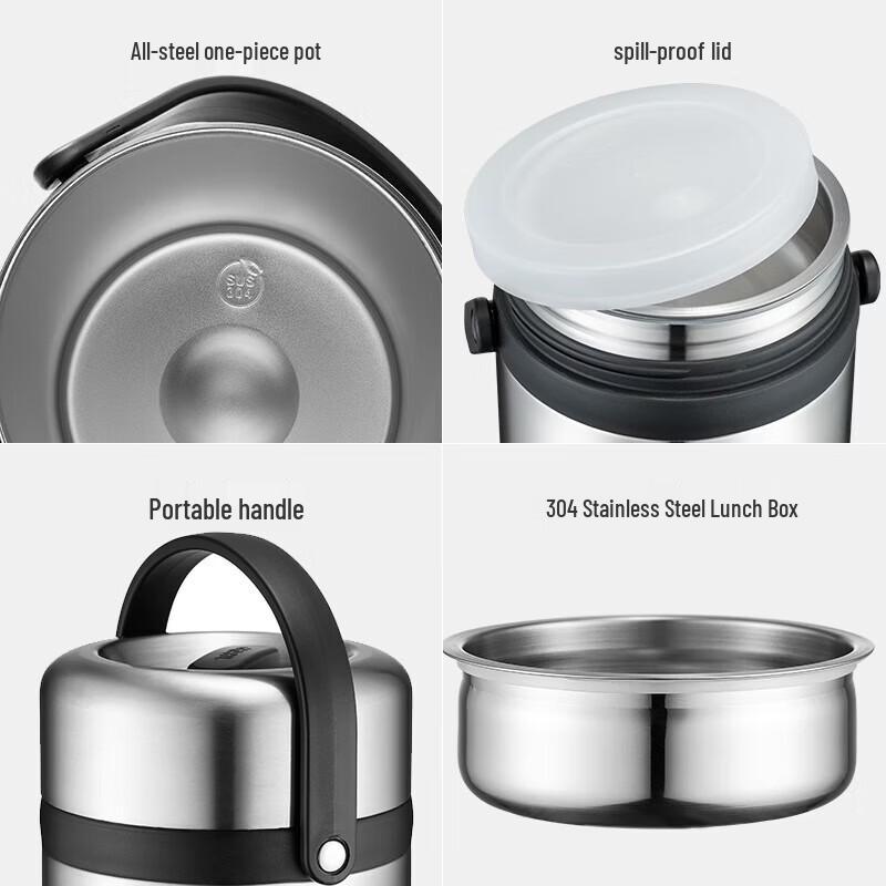 TAFUCO 304 Stainless Steel Insulated Lunch Container 2.3L