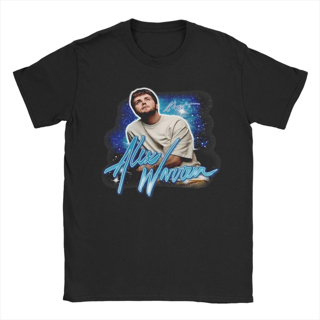 Alex Warren Singer T Shirt for Unisex Pure Cotton Unique TShirts O Neck Tee Shirt Short Sleeve Clothing Adult