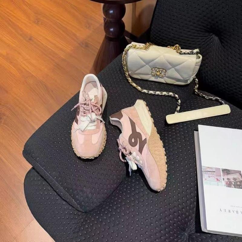 

Popular Forrest Gump shoes women s shoes 2025 new autumn platform dad shoes versatile thin German training casual sports shoes autumn 39 розовый