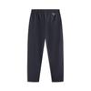 Li-Ning Comfortable Casual Simple Straight Loose Mid Waist Versatile Drawstring Knitted Sports Pants Men bottoms Deep-Blue AYKV163-2